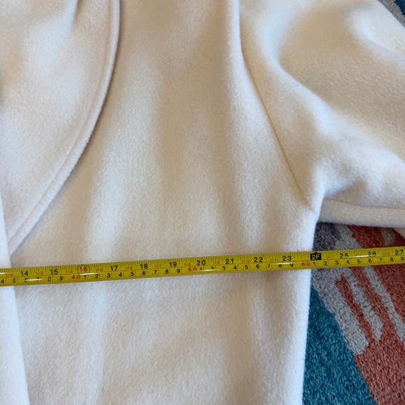 Vintage Wool Cream Long Coat - Picture 8 of 10